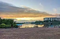 Sunset at the Iloilo River Esplanade 1 Extension (Skate Park)