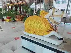 Nandi statue at Shiva temple.
