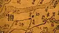1602 Ricci map - detail from a China panel