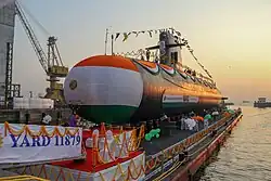 Launch of Vagir at Mazgaon Docks