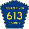 County Road 613 marker