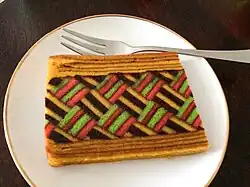 A festive Indonesian kue lapis legit in Singapore