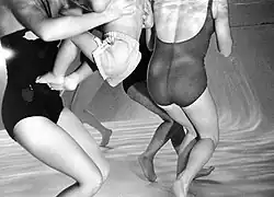 Water babies infant swimming lessons in State College, Pennsylvania, 1984