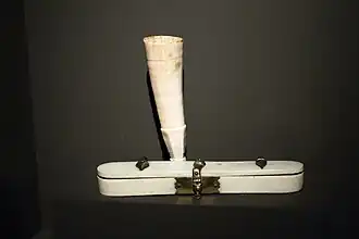 Inkhorn with ivory case (Prague, 9th–13th century). An inkhorn is an inkwell made of horn