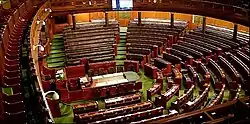 Lok Sabha chamber in 2020