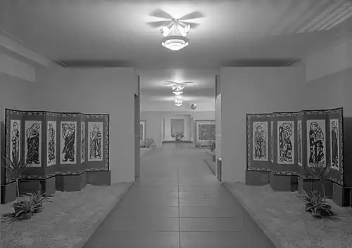 Woodcut Screens of Shiko Munakata at the Brooklyn Museum, January 9 - February 18, 1968.