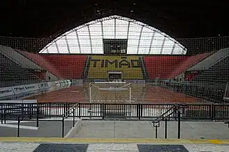 Ginásio Wlamir Marques interior view.