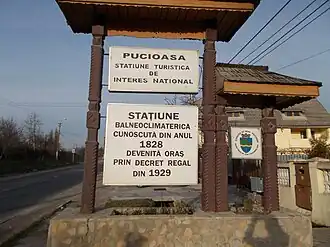 Entrance to Pucioasa