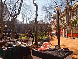 Flea market in the square