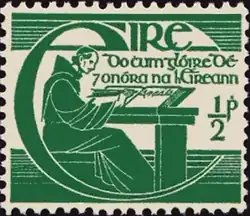 The 1944–1968 1/2d stamp depicting Ó&nbsp;Cléirigh