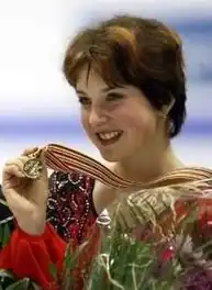 Irina Slutskaya at the 2006 European Championships
