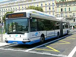 An Articulated (L) Irisbus Agora in Nice in July&nbsp;2007