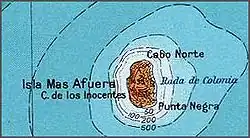 Map of Alejandro Selkirk Island