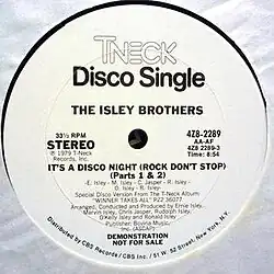 Promotional 12" Single label