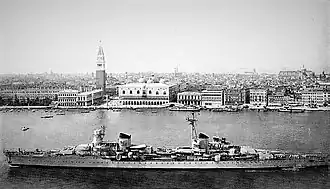 Cruiser Raimondo Montecuccoli in Venice in 1941