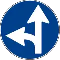Drive straight or turn left