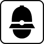 Traffic sign indicating a municipal police station