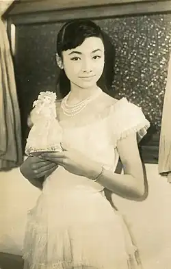Portrait of the singer Izumi Yukimura (1950s)