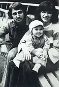 Anna Jantar and Jarosław Kukulski with their daughter Natalia