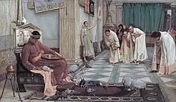 The Favourites of the Emperor Honorius, John William Waterhouse,  1883, (Art Gallery of South Australia)