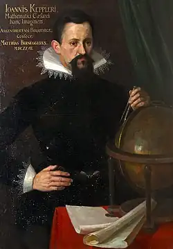 Johannes Kepler (1571–1630) explained planetary motions, formulating the first "natural laws" in the modern sense[29]