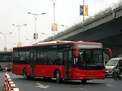 A Youngman-Neoplan JNP6120G bus in Hangzhou