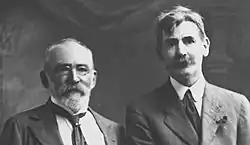 Image 45The Bulletin, founded by J. F. Archibald (left), nurtured bush poets such as Henry Lawson (right). (from Culture of Australia)