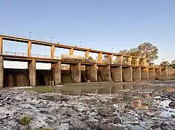 Jack Taylor Weir viewed from downstream side at St George, Queensland