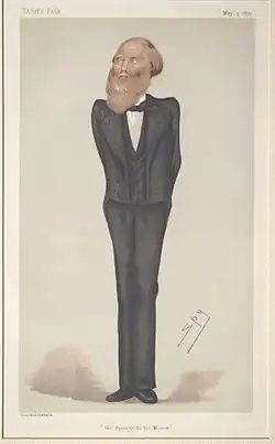 "The Apostle to the Women". Caricature by Spy published in Vanity Fair in 1877