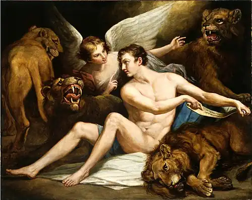 Daniel in the Lion's Den by James Northcote