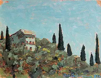 Cypresses on a hill (1931)