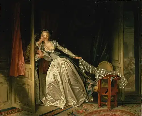 Jean-Honoré Fragonard The Stolen Kiss (1786)
