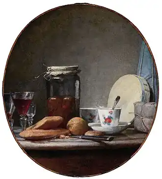Jar of Apricots by Jean Siméon Chardin
