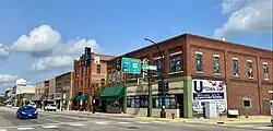 Downtown Wadena, Jefferson Street at Colfax Avenue looking NE