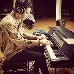 Jesper Nohrstedt in the studio