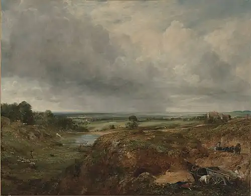 Branch Hill Pond, Hampstead Heath, oil on canvas, 1825