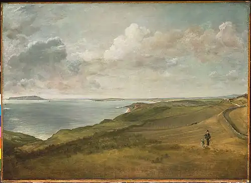 Weymouth Bay from the Downs above Osmington Mills, John Constable, (c. 1816)
