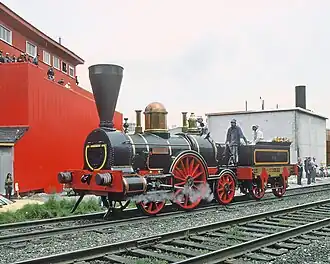 In the Steam Expo Parade of Canadian and U.S. steam locomotives at the 1986 World Exposition on Transportation and Communication (Expo 86), a World's Fair held in Vancouver, BC, Canada