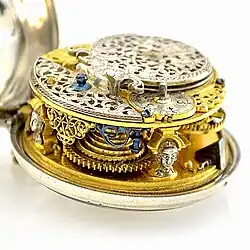 Exceptionally fine pillars and movement of a John Tolson watch