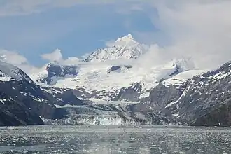 Johns Hopkins Glacier as seen from Glacier Bay