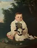 Child with a lamb