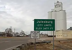 Entering Julesburg from northeast (2017)
