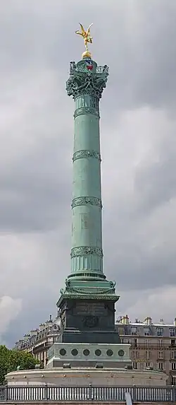 The July Column in the Place de la Bastille (1831–40) by Joseph-Louis Duc
