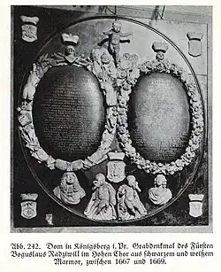 Epitaph of Bogusław Radziwiłł