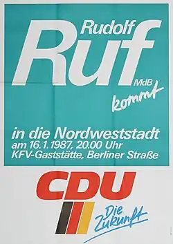 West-CDU poster from 1987