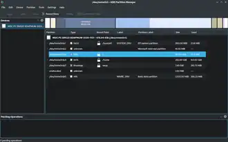 KDE Partition Manager is another popular partition editor
