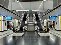 Platforms of the Merdeka MRT station.