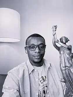 Kakwenza Rukirabashaija with his Havel Prize