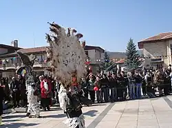 Kukeri in Kalishte during Survaki&nbsp;[bg]