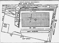 1909 football seating chart